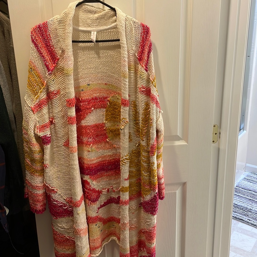 EUC Daily Practice Anthropologie Sunrise Cardigan Medium/Large Knit